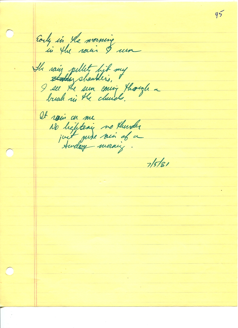 John WorldPeace Poems 1981 | World Peace Poems