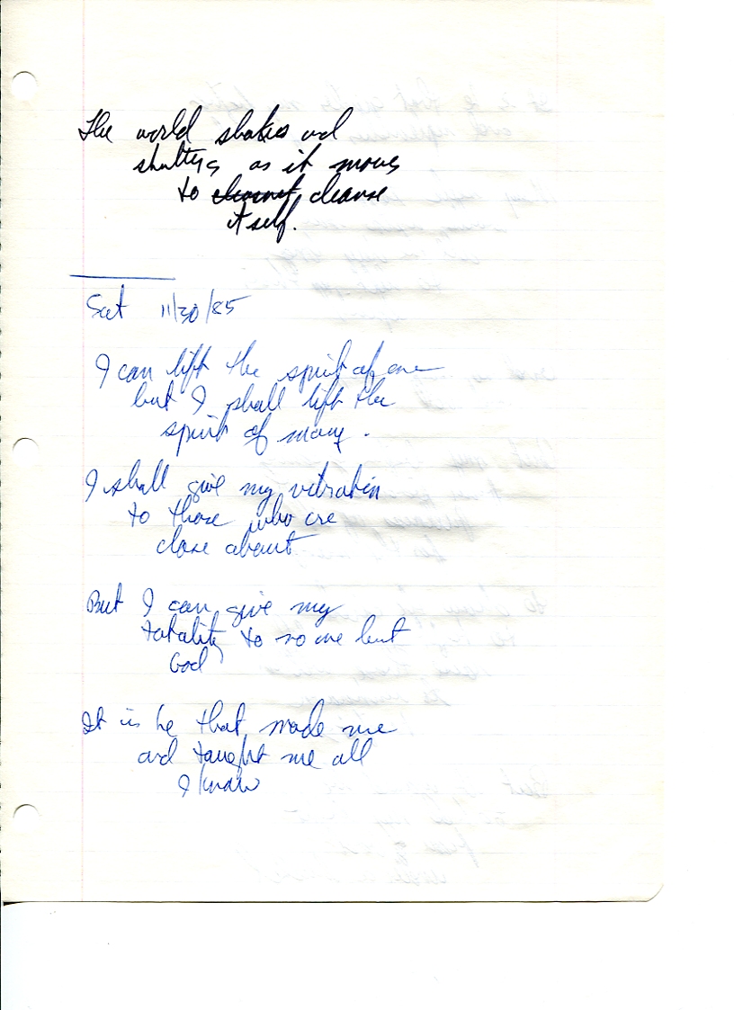 John WorldPeace Poems 1985 | World Peace Poems