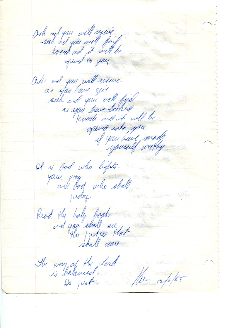 John WorldPeace Poems 1985 | World Peace Poems