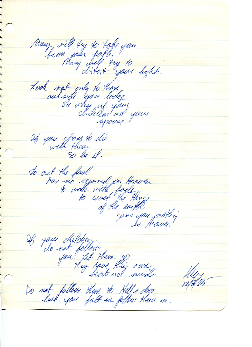 John WorldPeace Poems 1985 | World Peace Poems