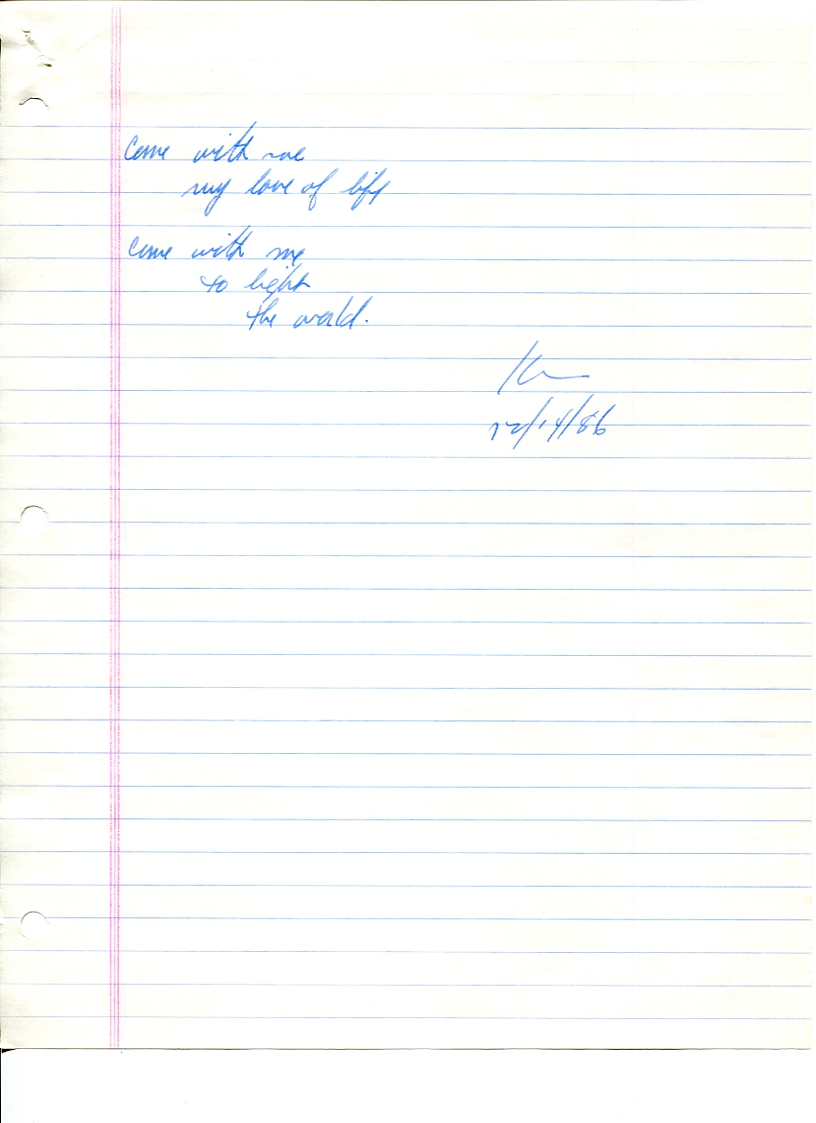 John WorldPeace Poems 1986 | World Peace Poems