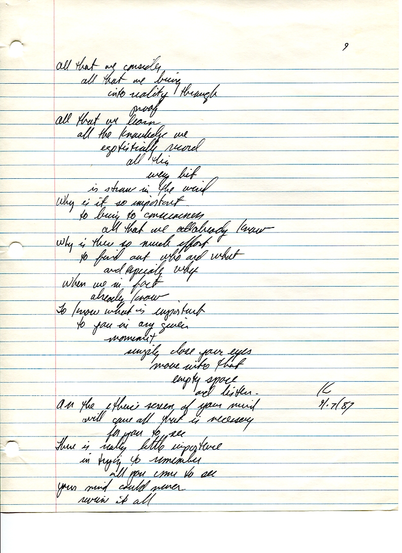 John WorldPeace Poems 1987 | World Peace Poems