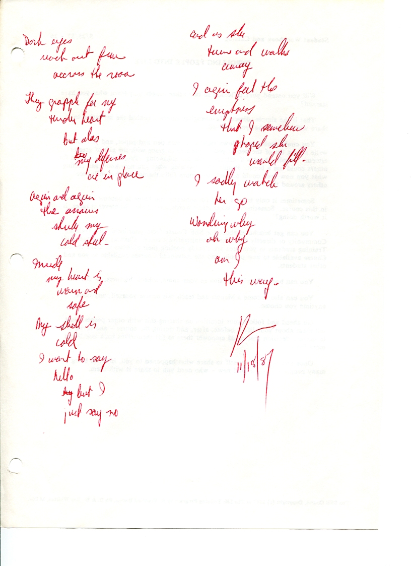 John WorldPeace Poems 1987 | World Peace Poems