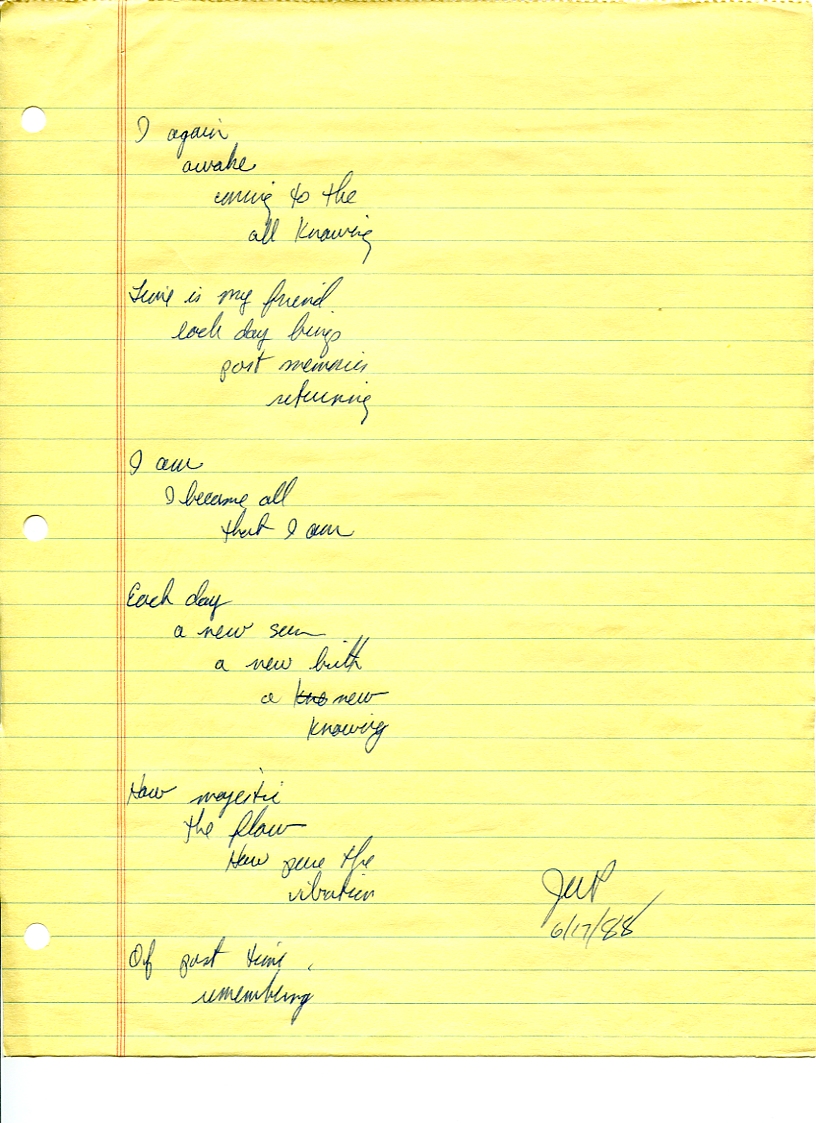 John WorldPeace Poems 1988 | World Peace Poems