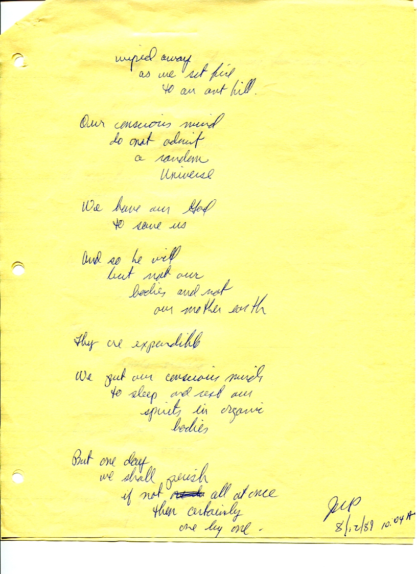 John WorldPeace Poems 1989 | World Peace Poems