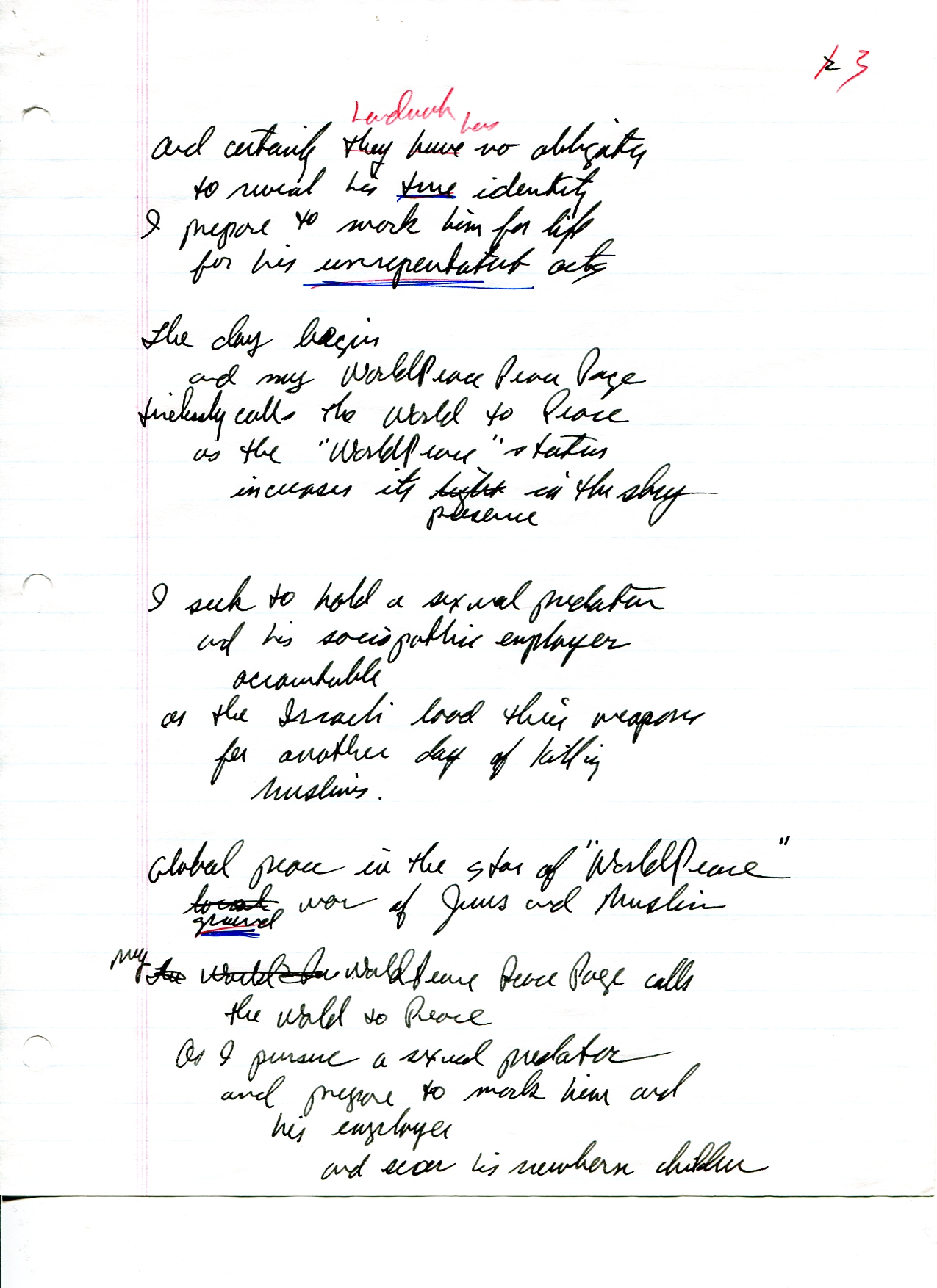 John WorldPeace Poems 2000 | World Peace Poems