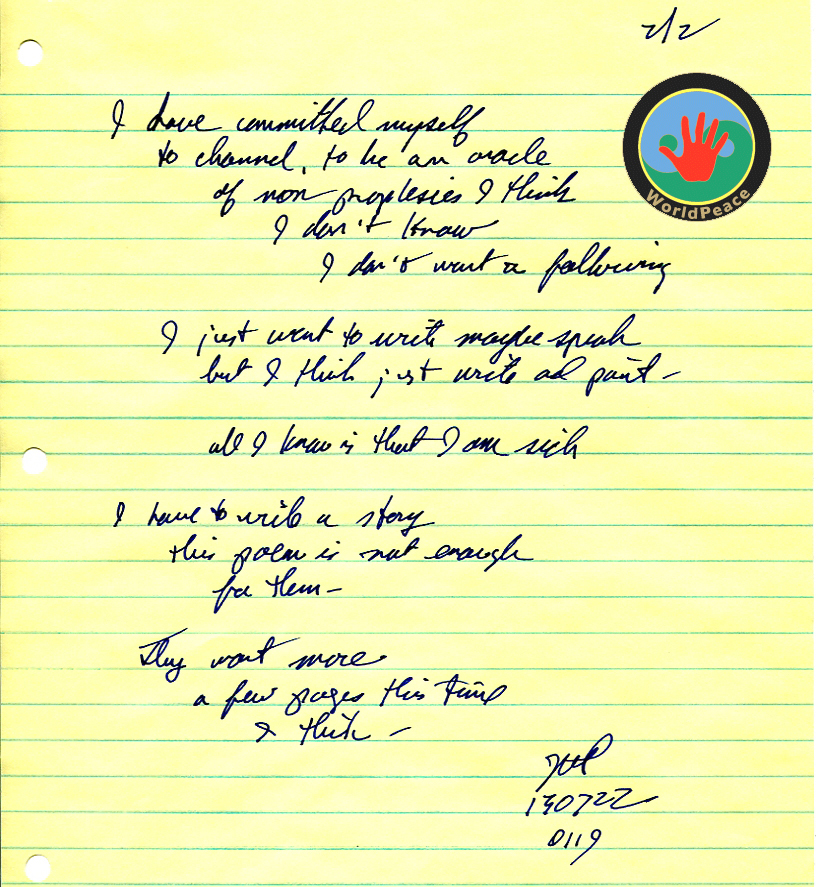 John WorldPeace Poems 2013