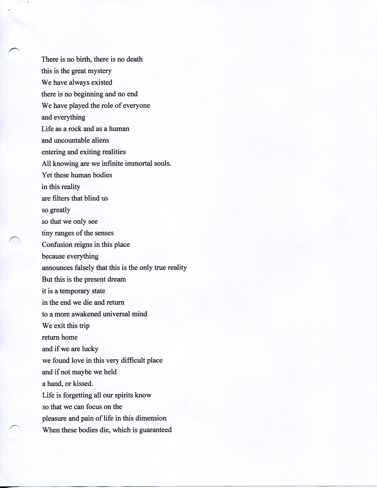 John WorldPeace Poems 2013